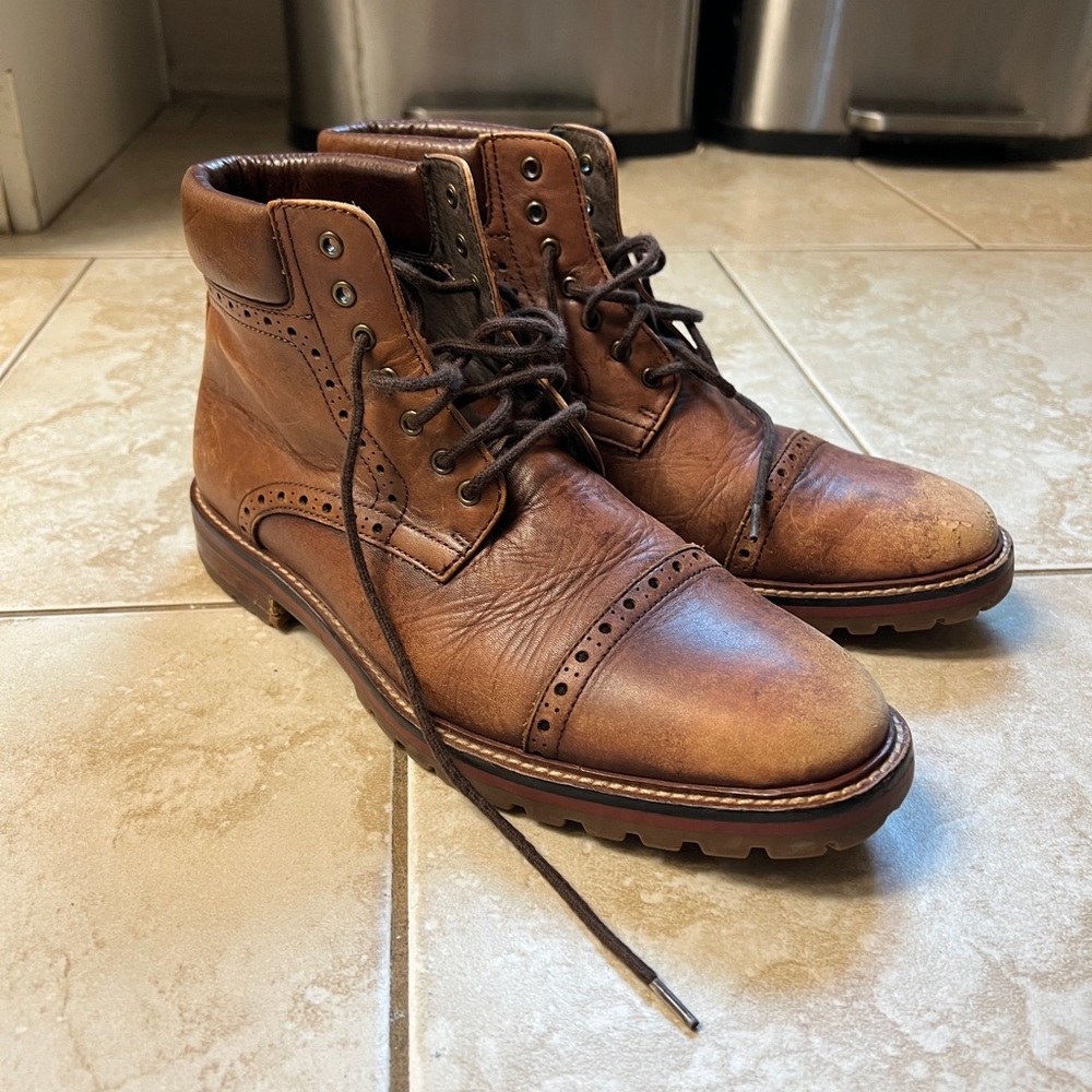 Warfield & Grand Brown Leather Men's Boots - 8.5/9 Men’s